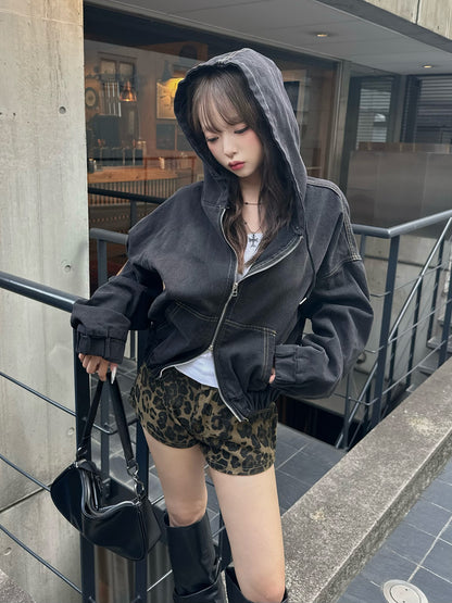 ダブルジップデニムジャケット