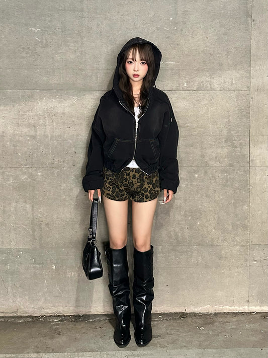 ダブルジップデニムジャケット