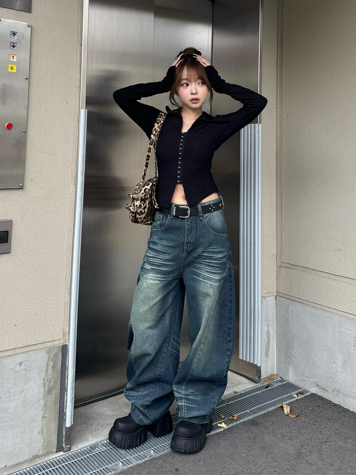 バルーンシルエットウォッシュデニムパンツ – ANDOR ONLINE