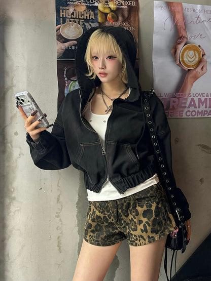 ダブルジップデニムジャケット