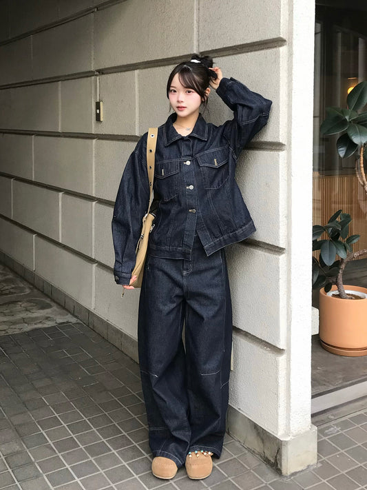 アジャストバックデニムセットアップ