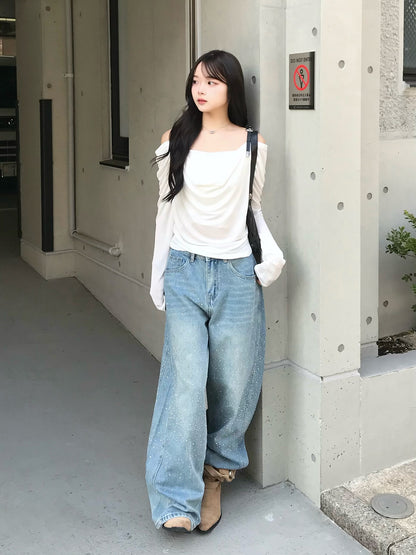 ベルトショルダーシアーカットソー