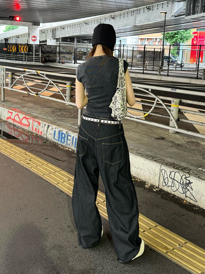 ファイヤーマンフックワイドデニムパンツ