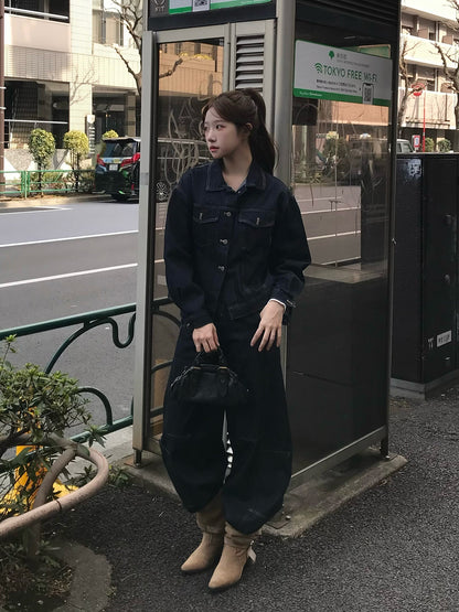 アジャストバックデニムセットアップ