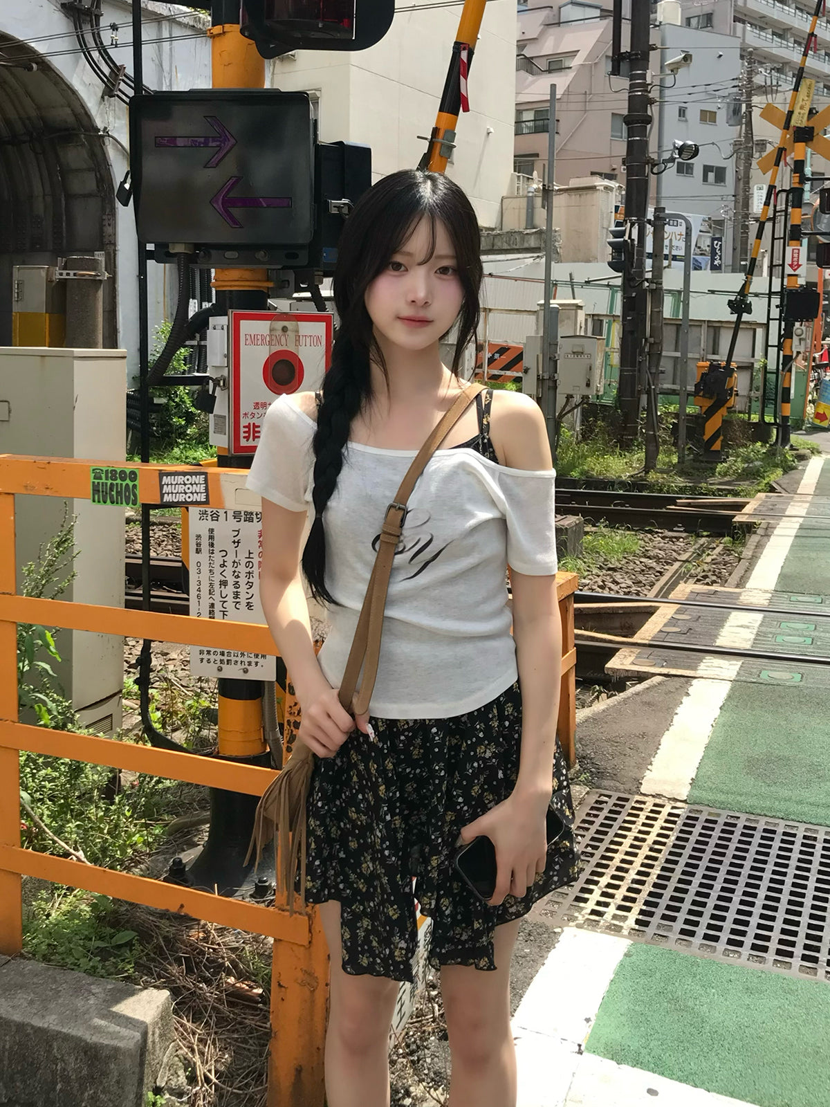 ロゴシアーショートスリーブカットソー