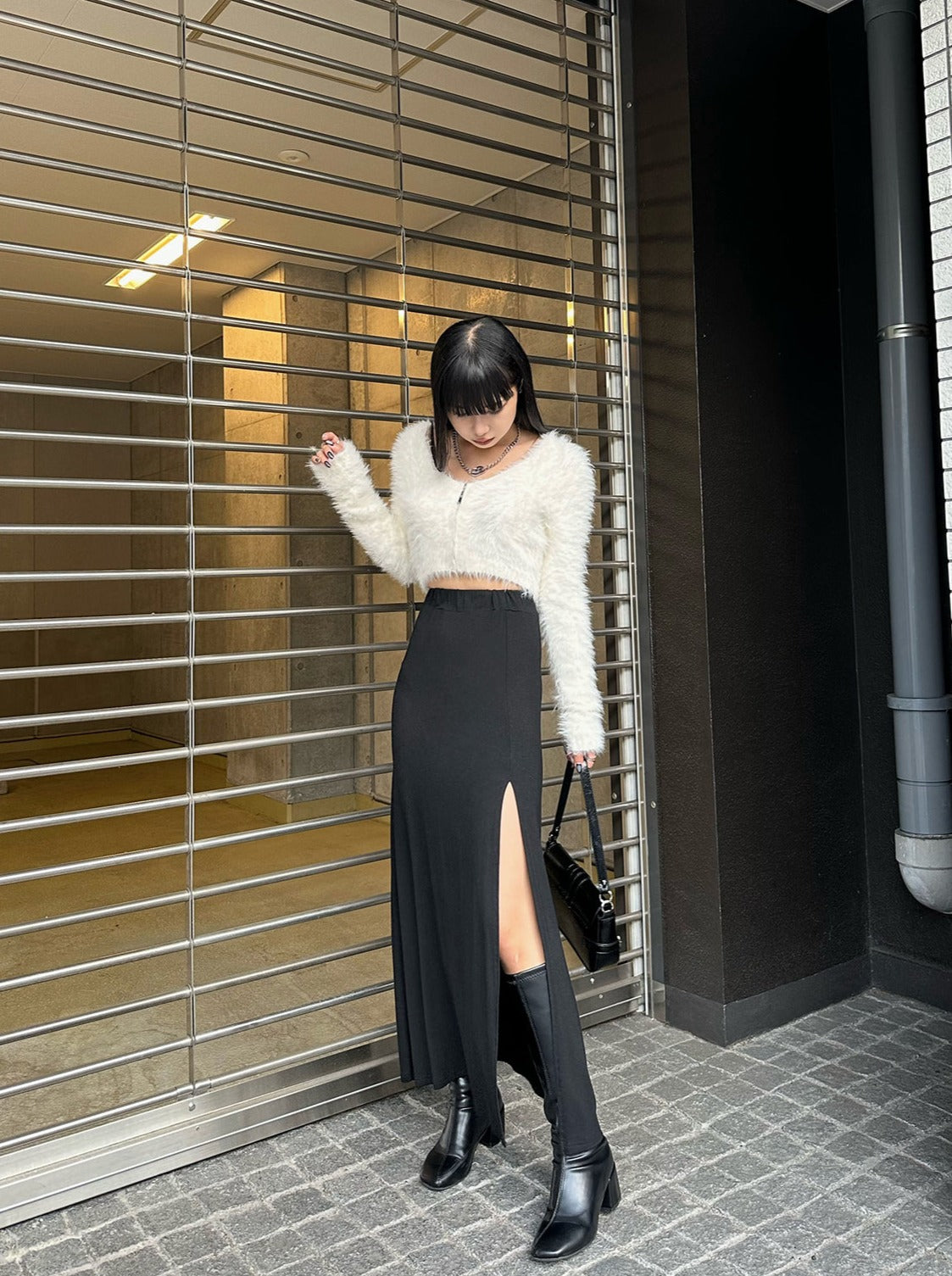 エイミーロウ　サイドスリットクロップドベスト Eimee Law（エイミーロウ）の「サイドスリットクロップドベスト
