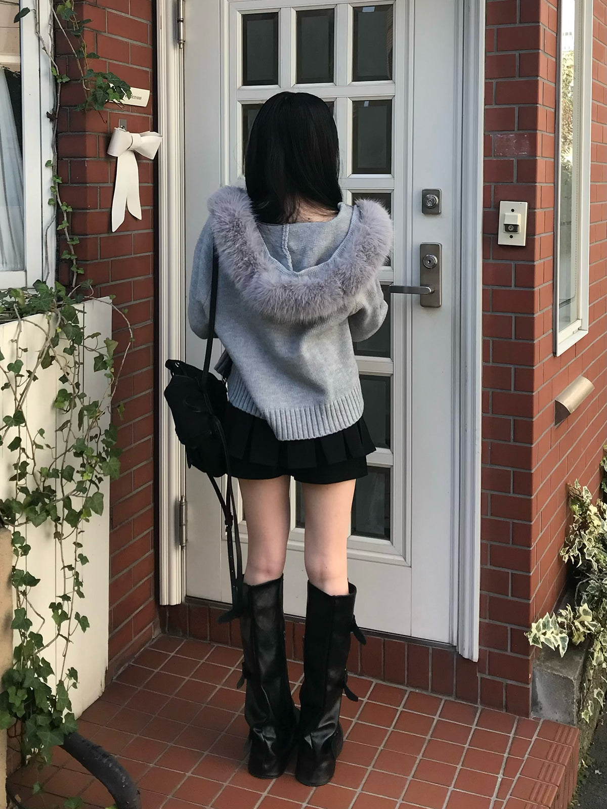 プリーツベルトミニスカパン