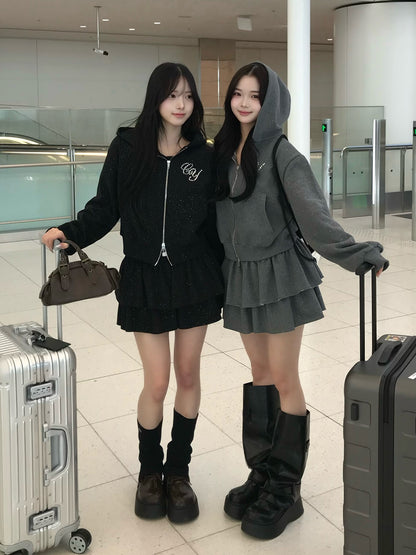 ラメロゴスウェットセットアップ