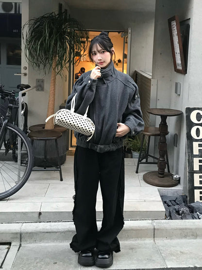 オーバーサイズライダースコート