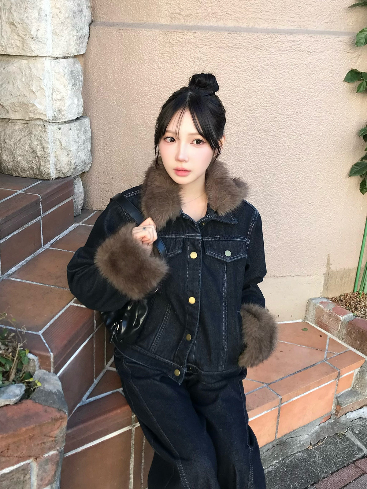 2WAYファータッチデニムジャケット