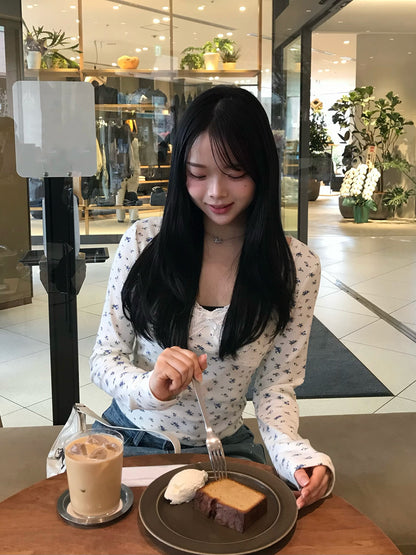 フラワーレースカットソー