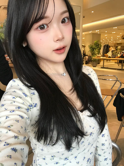 フラワーレースカットソー