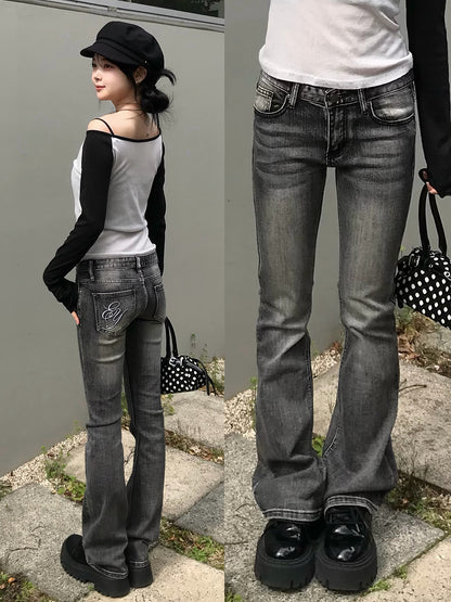 Logo Flare Denim Pants