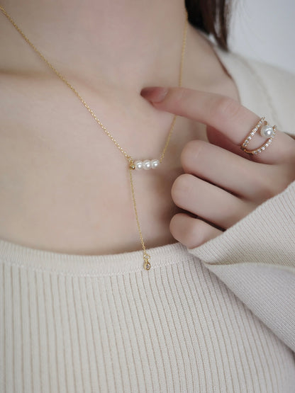 トリプルパールネックレス