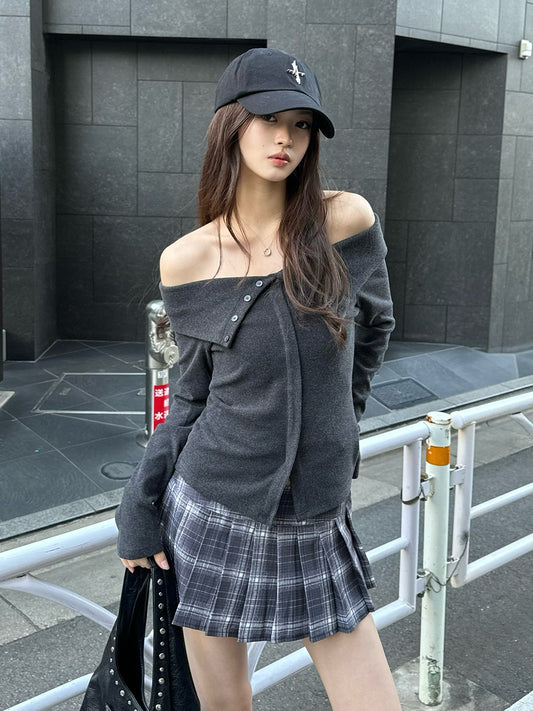 チェックマイクロミニスカパン