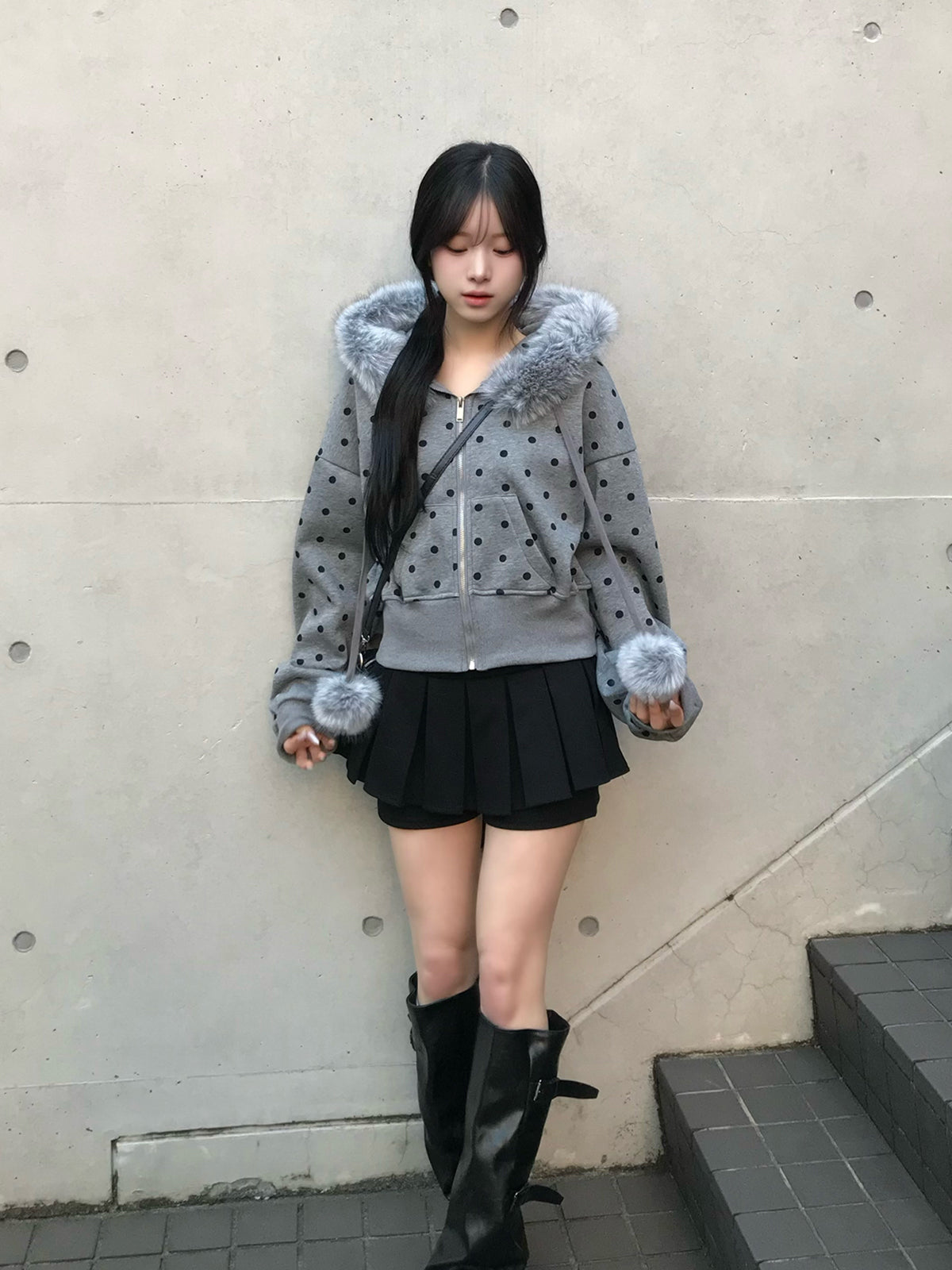 ドットファータッチパーカー