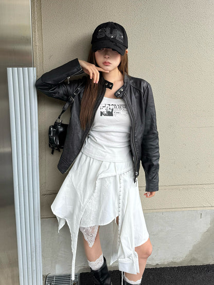 レースホックレイヤードスカート