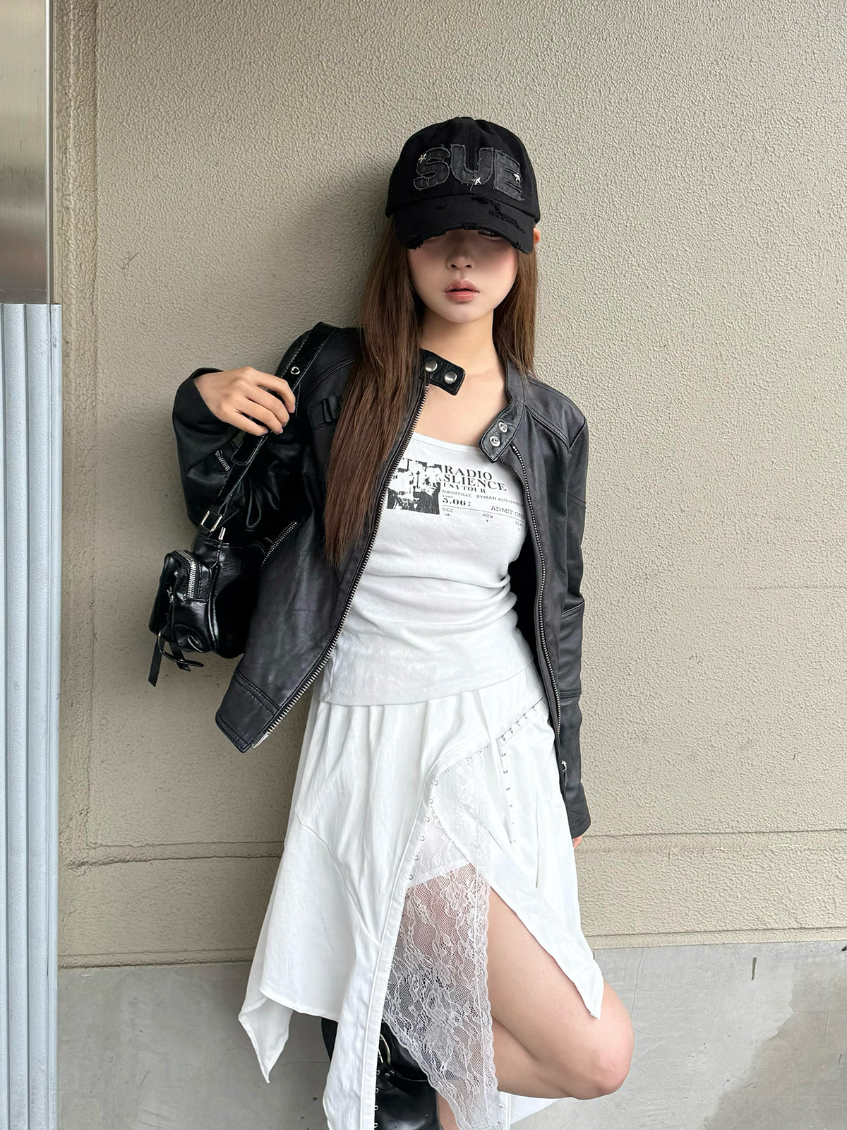 レースホックレイヤードスカート