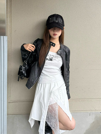 レースホックレイヤードスカート