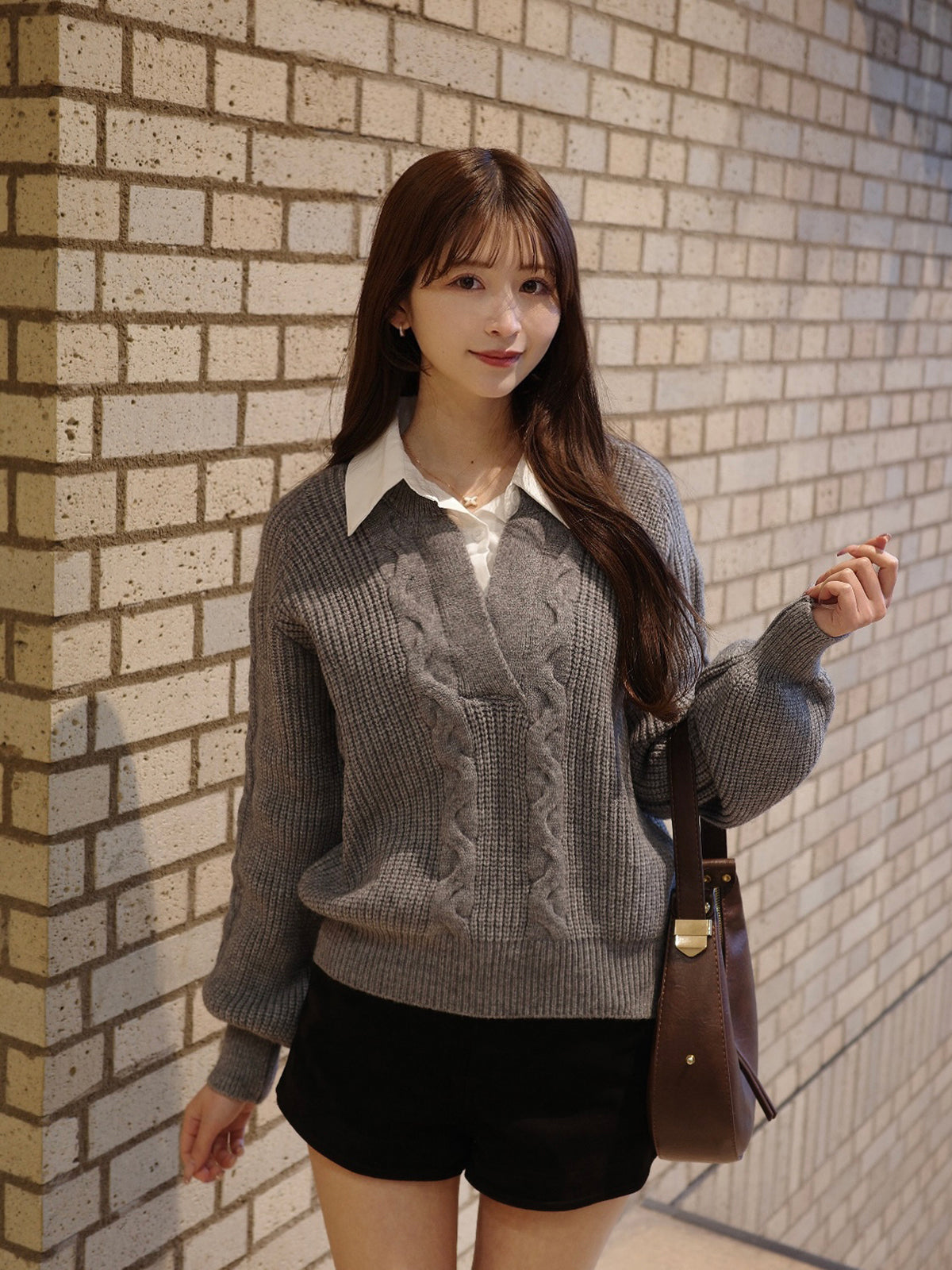 レオパードスカーフワンショルニット – ANDOR ONLINE