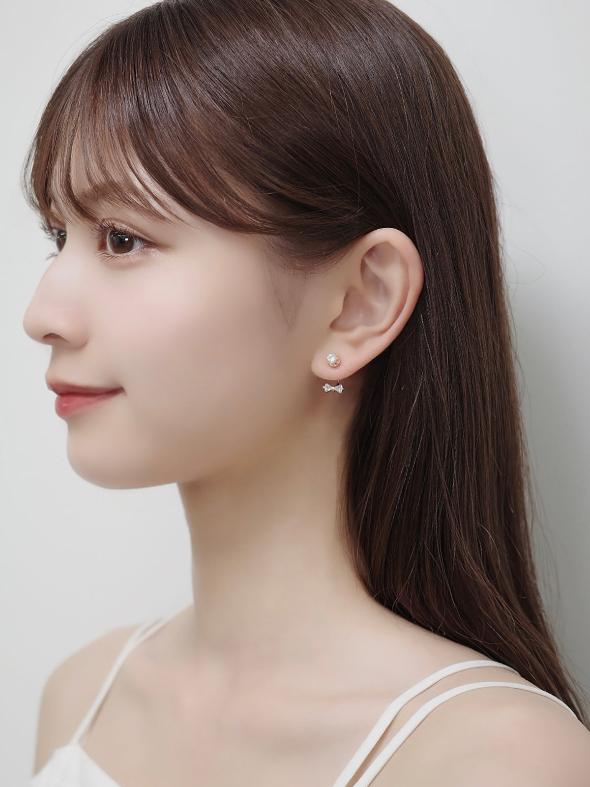 2wayタイニーリボンマグネットピアス