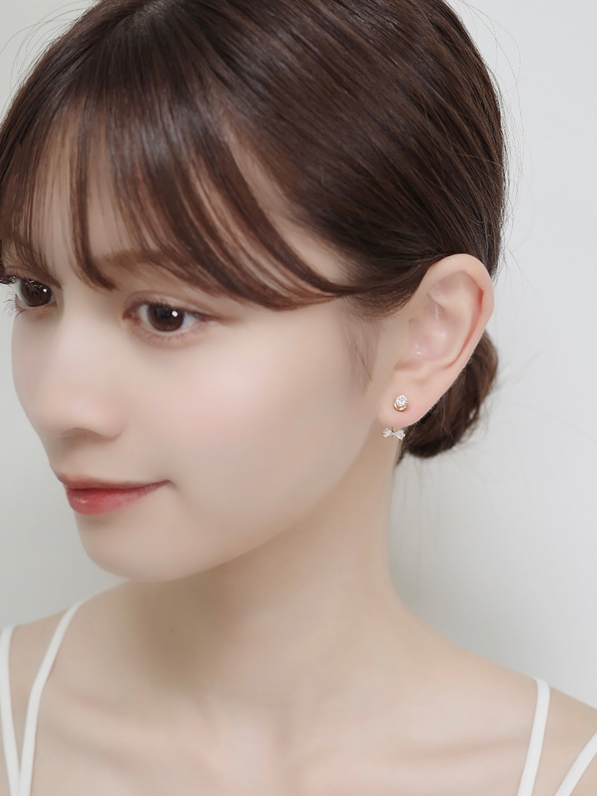 2wayタイニーリボンマグネットピアス