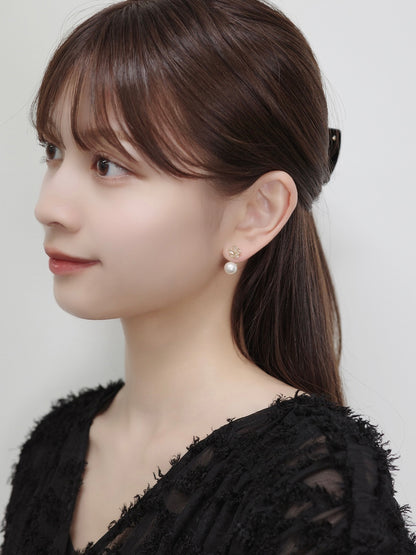 2wayデイジーマグネットピアス