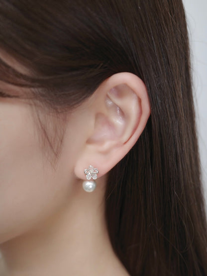 2wayデイジーマグネットピアス