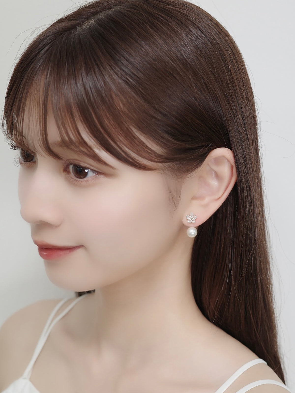 2wayデイジーマグネットピアス