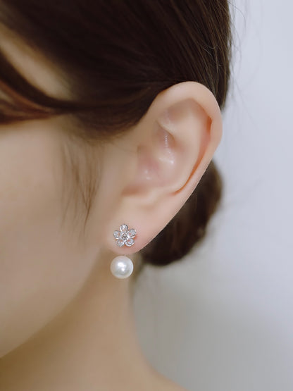 2wayデイジーマグネットピアス