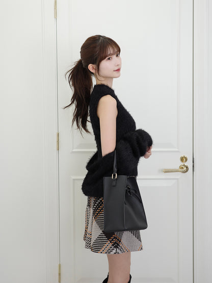 シャギーニットボレロセット