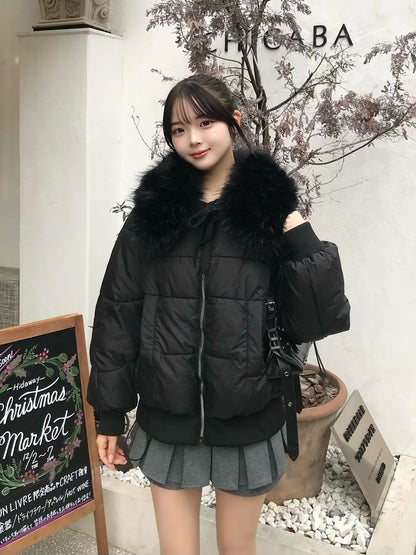 ビッグカラーファータッチブルゾン