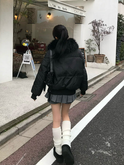 ビッグカラーファータッチブルゾン