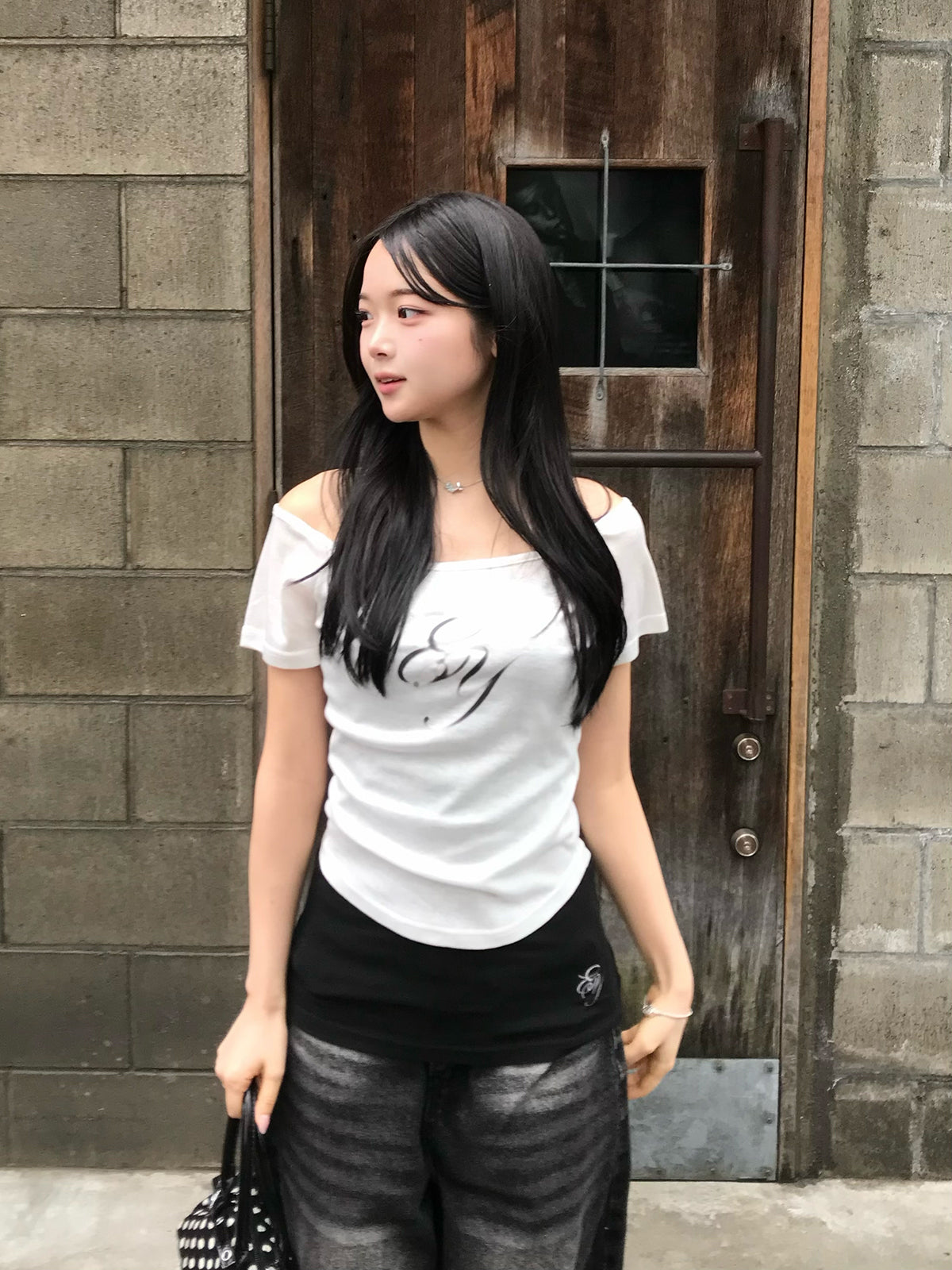 ロゴシアーショートスリーブカットソー