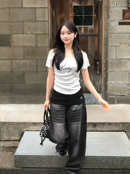 ロゴシアーショートスリーブカットソー