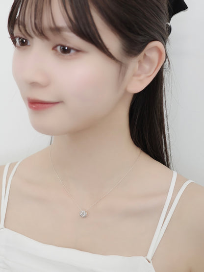 シャインフラワーネックレス