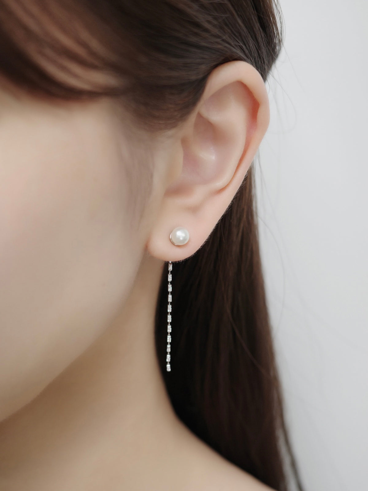 2wayルミチェーンマグネットピアス