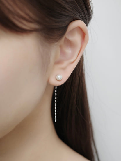 2wayルミチェーンマグネットピアス