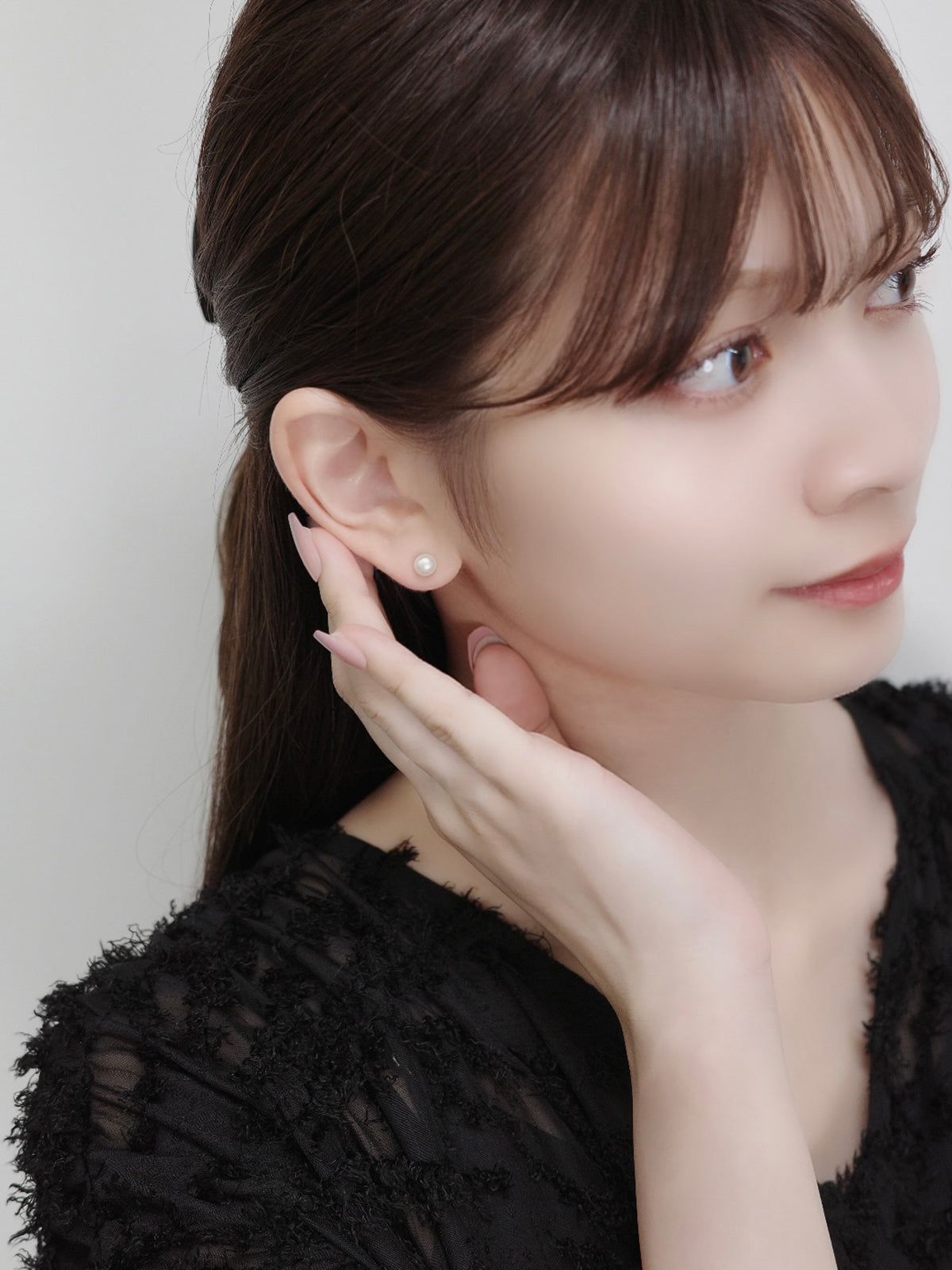 2wayルミチェーンマグネットピアス