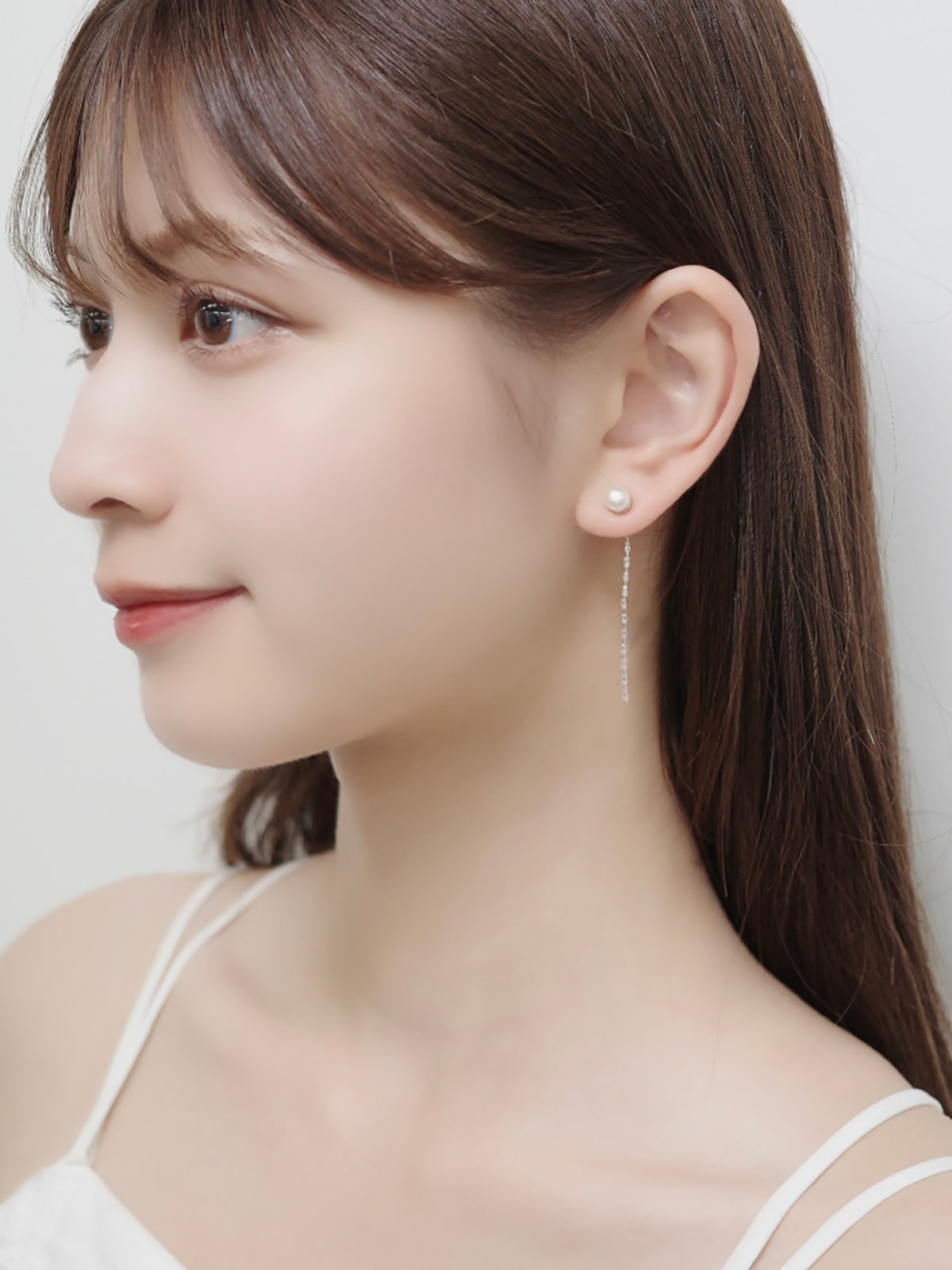 2wayルミチェーンマグネットピアス