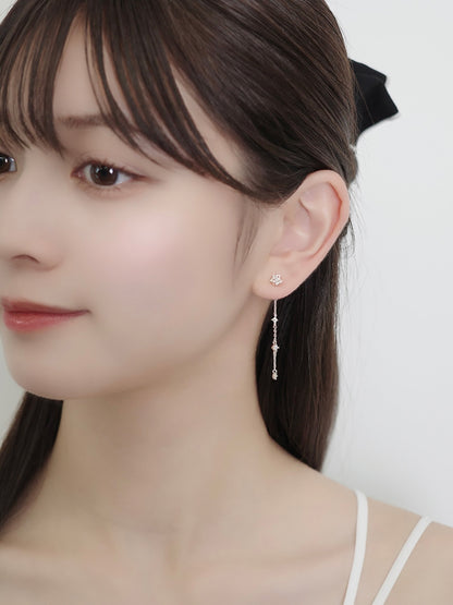 2wayスターラインマグネットピアス