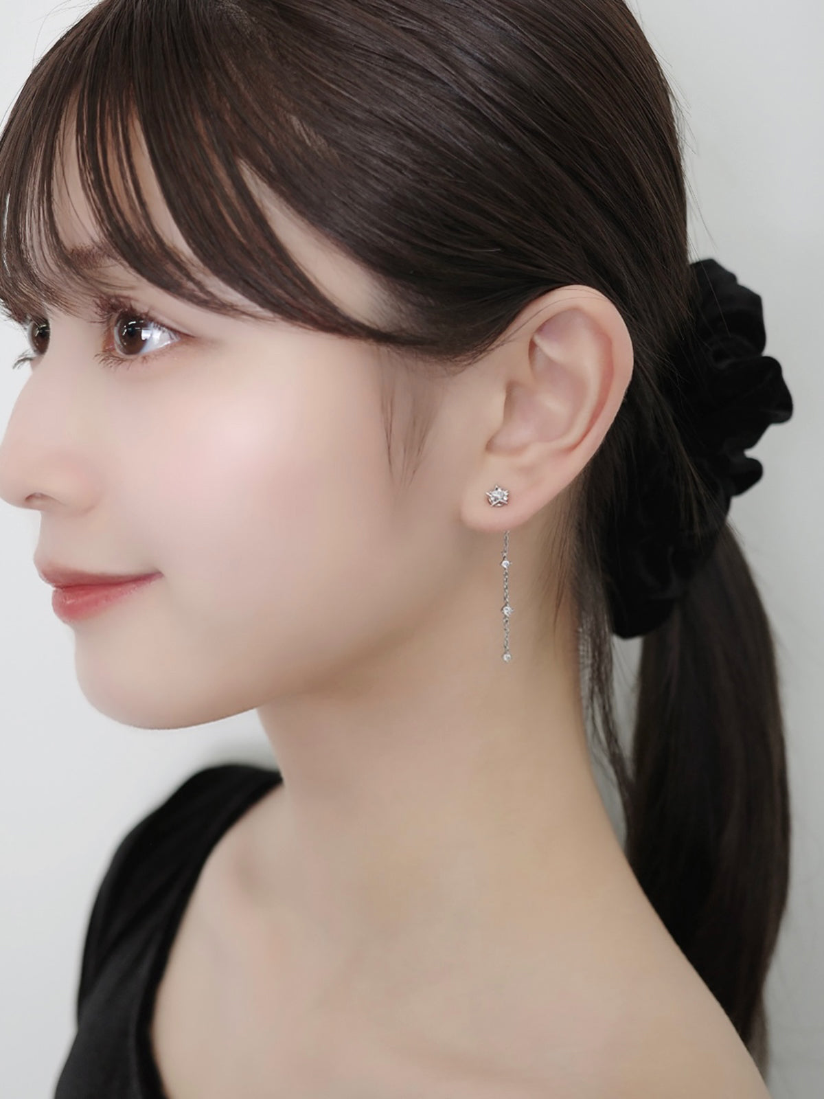 2wayスターラインマグネットピアス