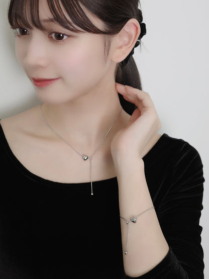ハートラインネックレス