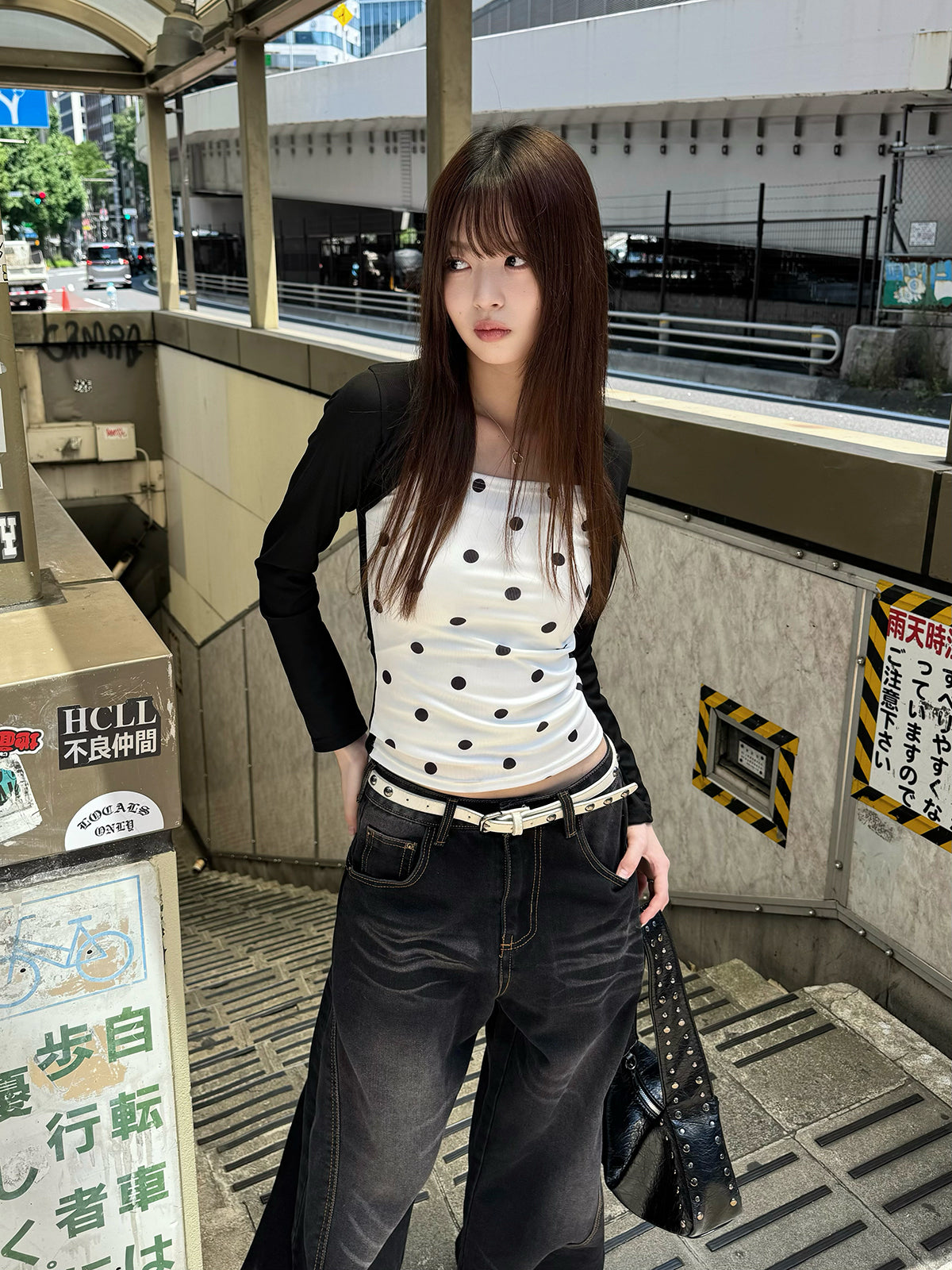 ドットチューブボレロドッキングカットソー