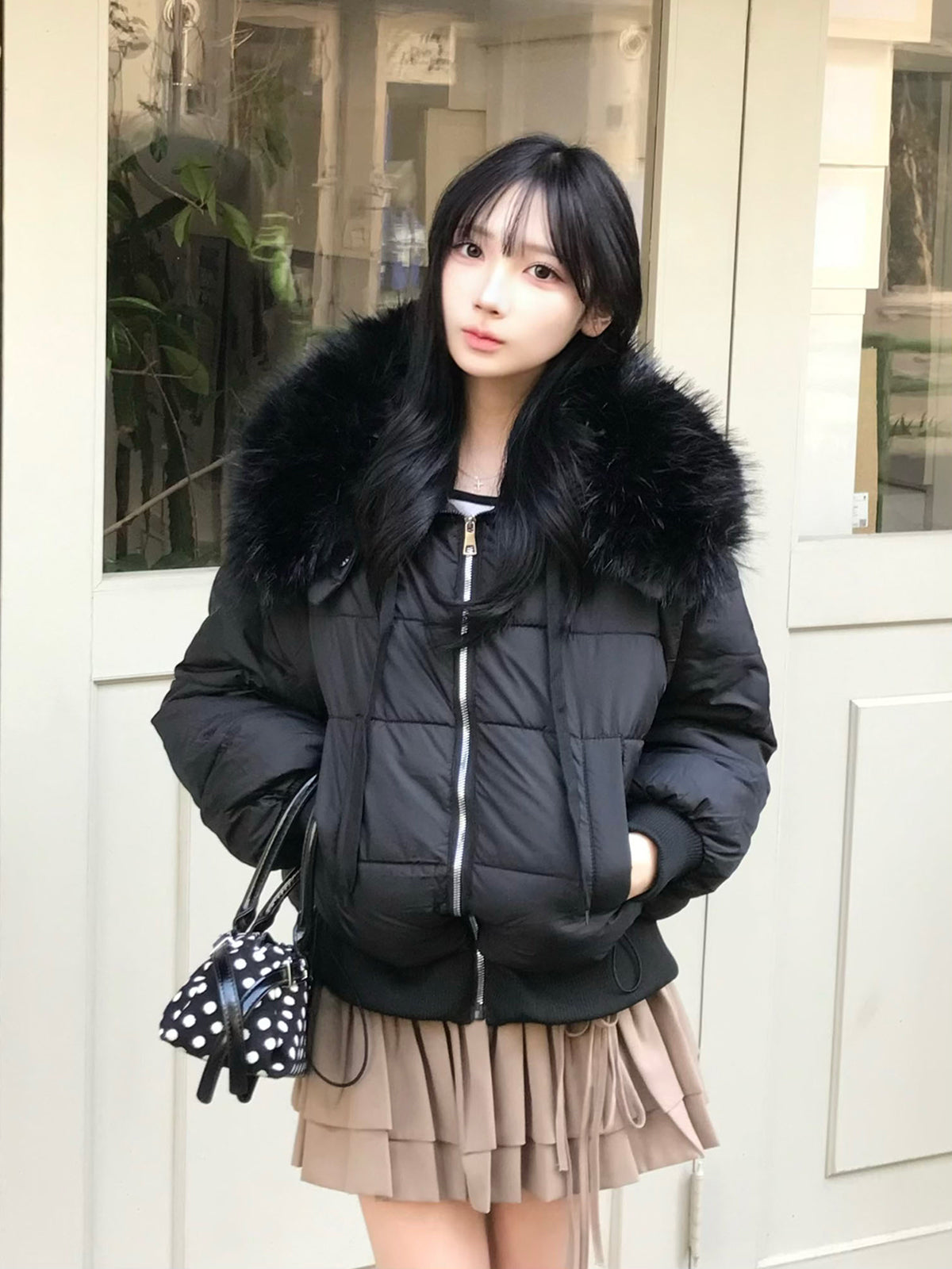 まさん専用　ビッグカラーファータッチブルゾン　黒 ビッグカラーファータッチブルゾン – ANDOR ONLINE