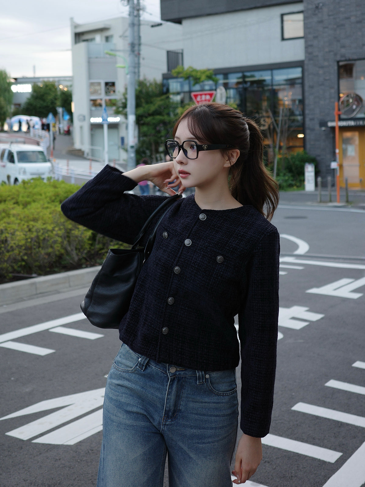 ノーカラーツイードジャケット – ANDOR ONLINE