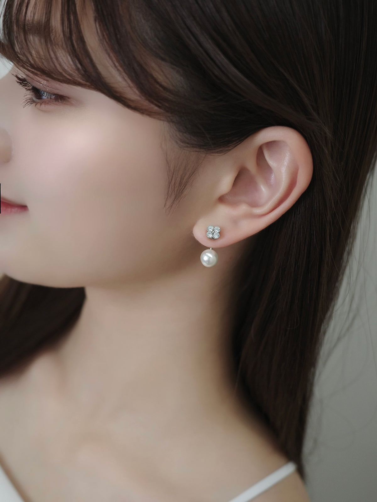 2wayクロヴィアマグネットピアス