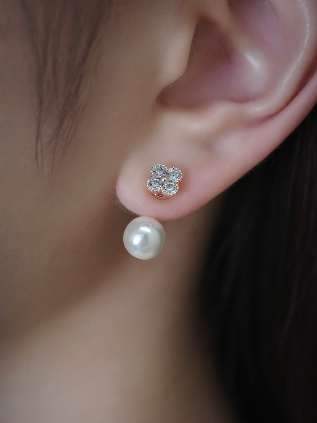 2wayクロヴィアマグネットピアス