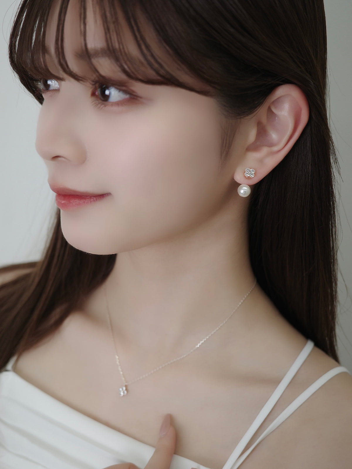 2wayクロヴィアマグネットピアス