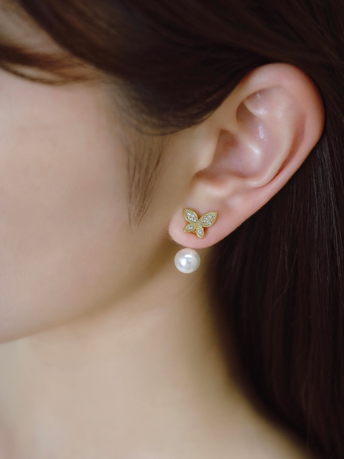 2wayパピヨンマグネットピアス